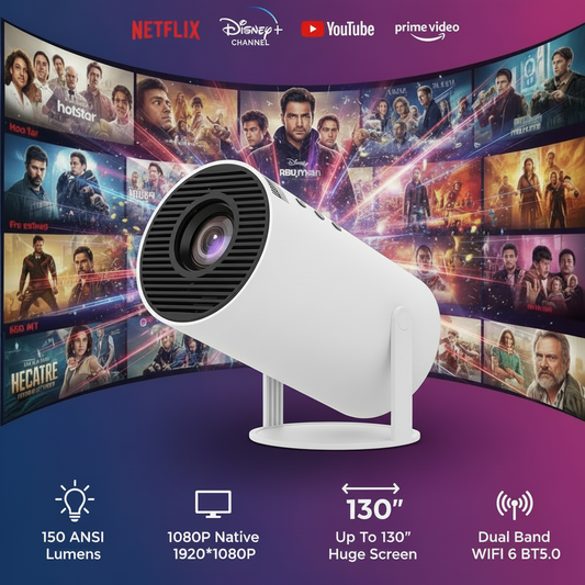 Белый проектор с белой подставкой